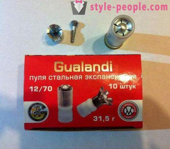 12 διαμετρήματος σφαίρες Gualandi: περιγραφή. bullet μπάλα
