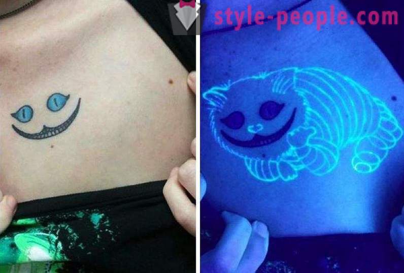 Τατουάζ που είναι ορατές μόνο κάτω από υπεριώδες φως