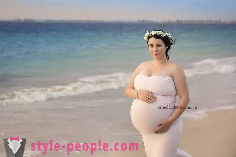 Φωτογραφίες από μια γυναίκα που είναι έγκυος pyaternyashkami