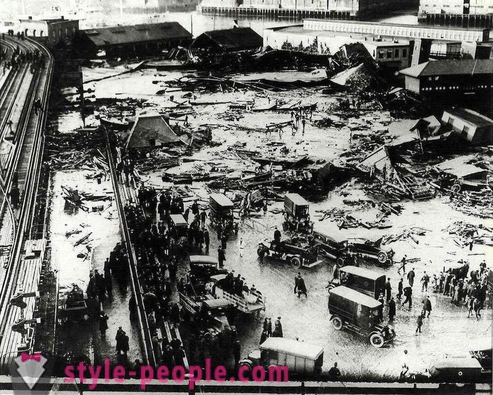 Ιστορική πλάνα από την πλημμύρα της ζάχαρης στη Βοστώνη