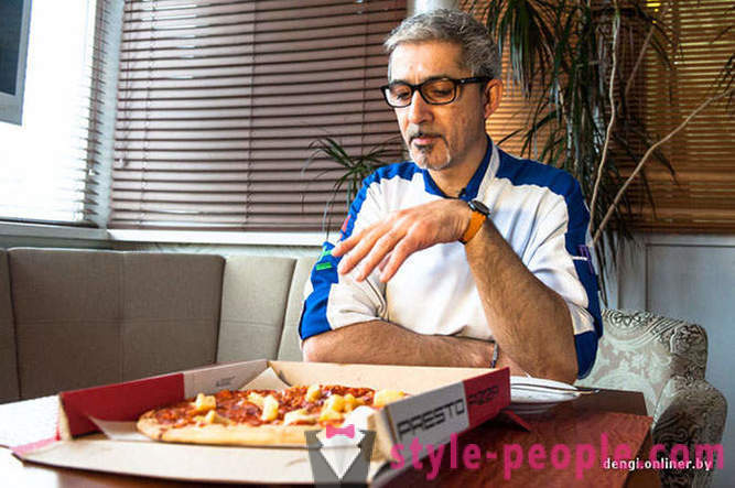 Ιταλός σεφ προσπαθεί Λευκορωσίας πίτσα