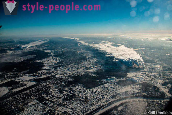 Χειμώνας στη Μόσχα θέα από ψηλά