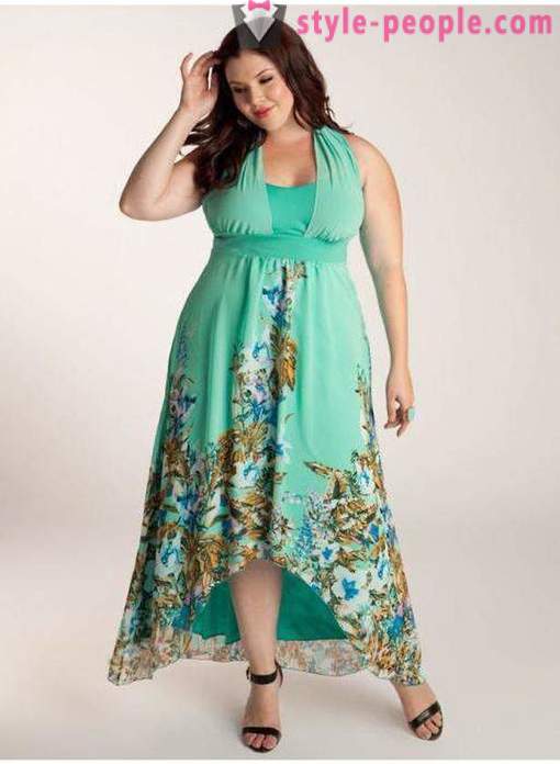 Μοντέλα φορέματα του καλοκαιριού και sundresses για τις παχύσαρκες γυναίκες άνω των 40 ετών (φωτογραφία). Μοντέλα και πρότυπα των μεγάλων φορέματα του καλοκαιριού