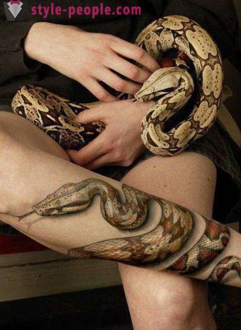 Σημασία τατουάζ «φίδι»: τα αρχαίους μύθους και σύγχρονες αντιλήψεις