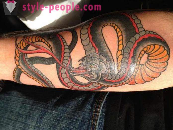 Σημασία τατουάζ «φίδι»: τα αρχαίους μύθους και σύγχρονες αντιλήψεις