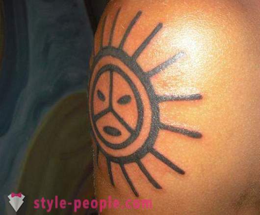 Sun - τατουάζ θετικούς ανθρώπους, ισχυρό φυλαχτό