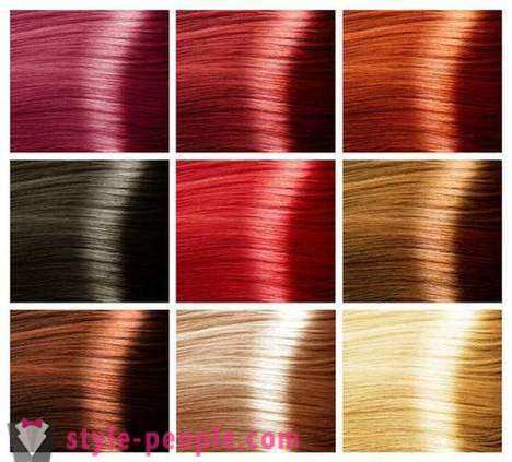 Η παλέτα των χρωμάτων για τα μαλλιά. Η παλέτα των χρωμάτων βαφής για τα μαλλιά