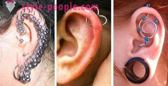 Ποικιλία αυτί-piercing. Πώς να επιλέξετε το τρύπημα αυτιών